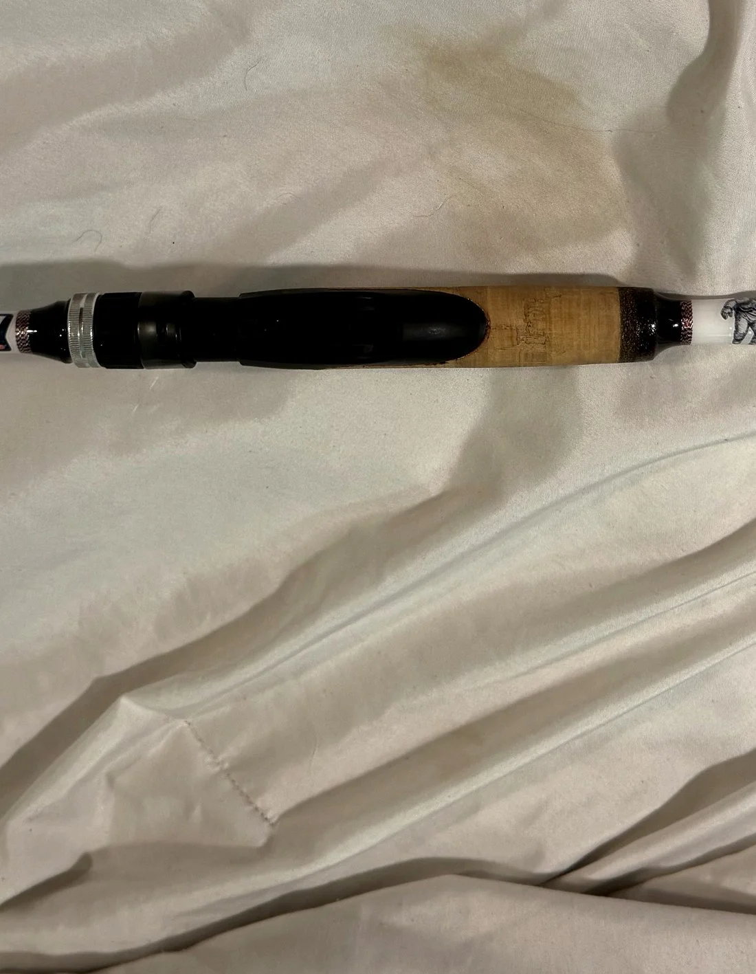 Custom Donkey Styx rod build detail, blank and grip parts