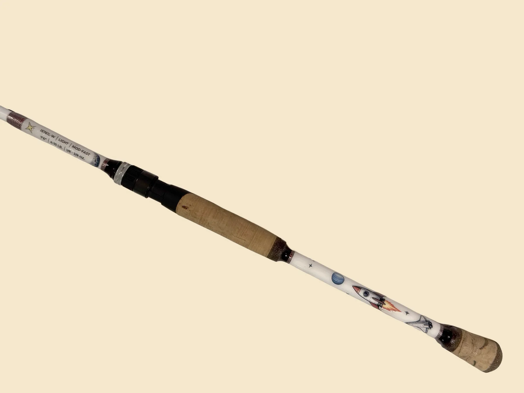 Same Donkey Styx rod, straightened, brightened, and moved off the wrinkled sheet onto a clean light background