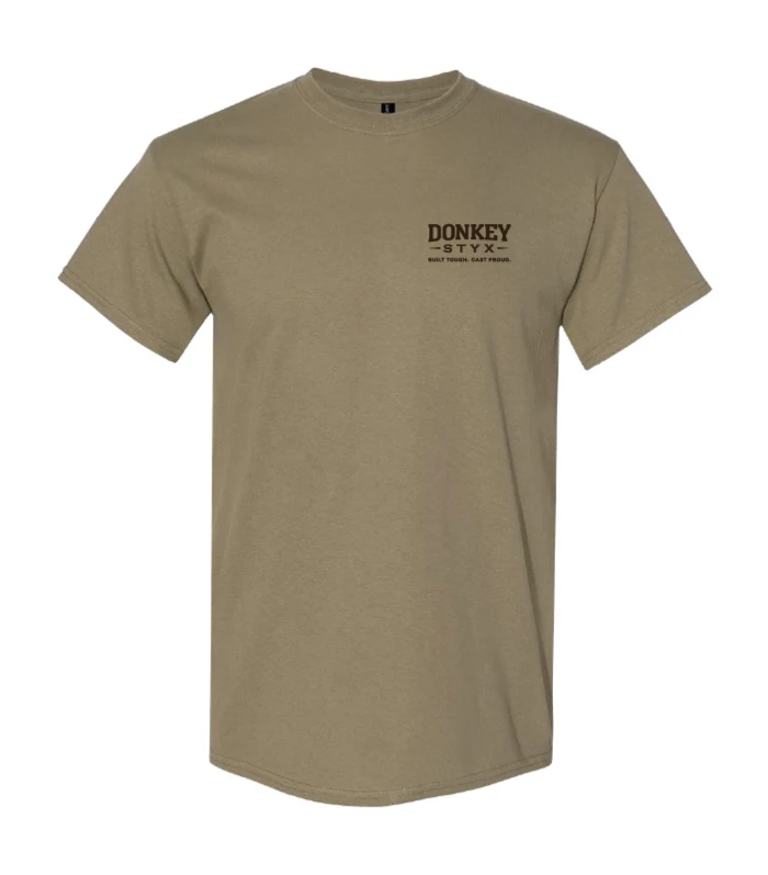 Real product: Donkey Styx tee, front